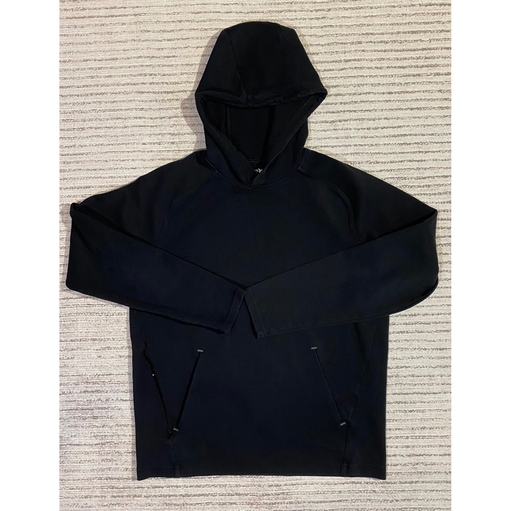 Old Navy Active Dynamic Fleece Hoodie Black 4-Way Stretch Pullover Small